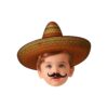 Custom Sombrero Portrait with Mustache Face Cutout – Original Custom Sombrero Portrait with Mustache Face Cutout design preview