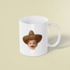 Custom Sombrero Portrait with Mustache Face Cutout – Mug Custom Sombrero Portrait with Mustache Face Cutout shown on a mug mockup