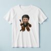 Custom Black Number 7 Hockey Goalie Face Cutout – T-shirt Custom Black Number 7 Hockey Goalie Face Cutout shown on a T-shirt mockup