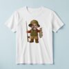 Custom Angler Showing a Caught Fish Face Cutout – T-shirt Custom Angler Showing a Caught Fish Face Cutout shown on a T-shirt mockup
