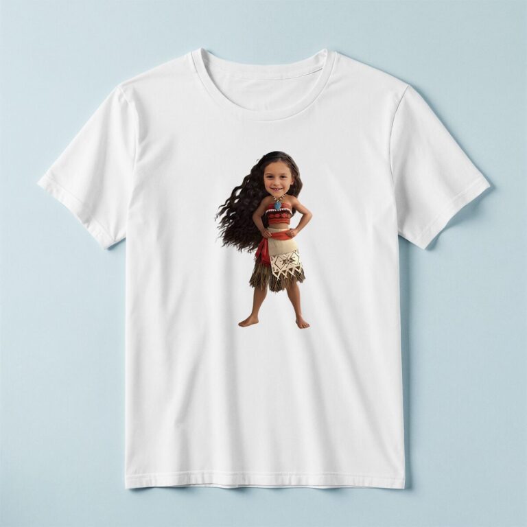 Custom Island Voyager Waist-Sash Style Face Cutout – T-shirt Custom Island Voyager Waist-Sash Style Face Cutout shown on a T-shirt mockup