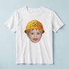 Custom Number 2 Hard-Hat Portrait Face Cutout – T-shirt Custom Number 2 Hard-Hat Portrait Face Cutout shown on a T-shirt mockup