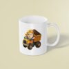 Custom Number 1 Dump-Truck Driver Face Cutout – Mug Custom Number 1 Dump-Truck Driver Face Cutout shown on a mug mockup