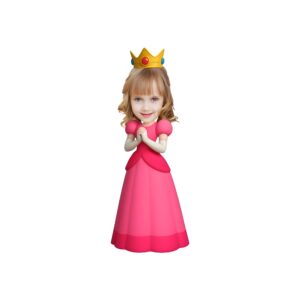 Custom Pink-Gowned Game Princess Face Cutout – Original Custom Pink-Gowned Game Princess Face Cutout design preview