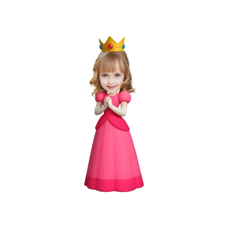 Custom Pink-Gowned Game Princess Face Cutout – Original Custom Pink-Gowned Game Princess Face Cutout design preview