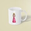 Custom Pink-Gowned Game Princess Face Cutout – Mug Custom Pink-Gowned Game Princess Face Cutout shown on a mug mockup