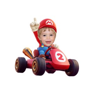 Custom Red-Capped Kart Racer Face Cutout – Original Custom Red-Capped Kart Racer Face Cutout design preview