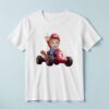 Custom Red-Capped Kart Racer Face Cutout – T-shirt Custom Red-Capped Kart Racer Face Cutout shown on a T-shirt mockup