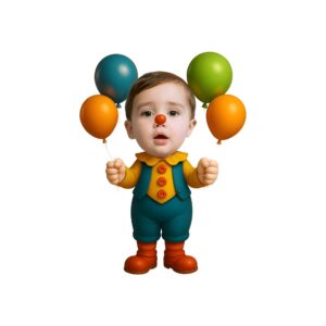 Custom Balloon Clown Face Cutout – Original Custom Balloon Clown Face Cutout design preview