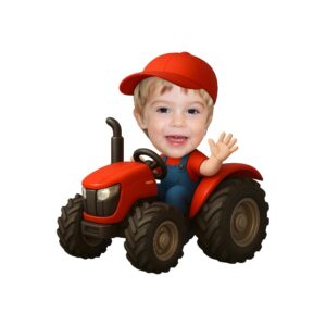 Custom Red-Tractor Driver Face Cutout – Original Custom Red-Tractor Driver Face Cutout design preview
