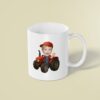 Custom Red-Tractor Driver Face Cutout – Mug Custom Red-Tractor Driver Face Cutout shown on a mug mockup