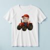 Custom Red-Tractor Driver Face Cutout – T-shirt Custom Red-Tractor Driver Face Cutout shown on a T-shirt mockup