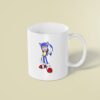 Custom Blue Speed-Character Costume Face Cutout – Mug Custom Blue Speed-Character Costume Face Cutout shown on a mug mockup