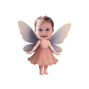 Custom Soft Pink Fairy Face Cutout – Original Custom Soft Pink Fairy Face Cutout design preview