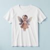 Custom Soft Pink Fairy Face Cutout – T-shirt Custom Soft Pink Fairy Face Cutout shown on a T-shirt mockup