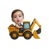 Custom Backhoe-Loader Driver Face Cutout – Original Custom Backhoe-Loader Driver Face Cutout design preview