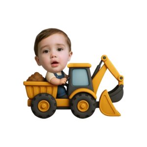 Custom Backhoe-Loader Driver Face Cutout – Original Custom Backhoe-Loader Driver Face Cutout design preview