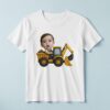 Custom Backhoe-Loader Driver Face Cutout – T-shirt Custom Backhoe-Loader Driver Face Cutout shown on a T-shirt mockup