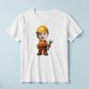 Custom Number 2 Construction Mechanic Face Cutout – T-shirt Custom Number 2 Construction Mechanic Face Cutout shown on a T-shirt mockup
