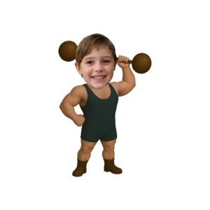 Custom Circus Strongman Face Cutout – Original Custom Circus Strongman Face Cutout design preview