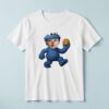 Custom Blue Cookie-Loving Monster Costume Face Cutout – T-shirt Custom Blue Cookie-Loving Monster Costume Face Cutout shown on a T-shirt mockup