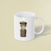 Custom Green Grouch in Trash Can Face Cutout – Mug Custom Green Grouch in Trash Can Face Cutout shown on a mug mockup