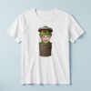 Custom Green Grouch in Trash Can Face Cutout – T-shirt Custom Green Grouch in Trash Can Face Cutout shown on a T-shirt mockup