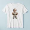 Custom White Number 1 Football Player Face Cutout – T-shirt Custom White Number 1 Football Player Face Cutout shown on a T-shirt mockup