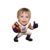 Custom White-And-Purple Number 5 Football Face Cutout – Original Custom White-And-Purple Number 5 Football Face Cutout design preview