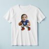 Custom Blue Number 5 Football Runner Face Cutout – T-shirt Custom Blue Number 5 Football Runner Face Cutout shown on a T-shirt mockup