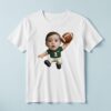 Custom Green Number 1 Football Child Face Cutout – T-shirt Custom Green Number 1 Football Child Face Cutout shown on a T-shirt mockup