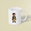 Custom Black-And-Yellow Number 7 Football Face Cutout – Mug Custom Black-And-Yellow Number 7 Football Face Cutout shown on a mug mockup