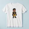 Custom Black-And-Yellow Number 7 Football Face Cutout – T-shirt Custom Black-And-Yellow Number 7 Football Face Cutout shown on a T-shirt mockup