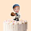 Custom Baseball Catcher or Fielder Face Cutout – Cake Topper Custom Baseball Catcher or Fielder Face Cutout shown on a cake topper mockup