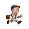Custom Baseball Pitcher Face Cutout – Original Custom Baseball Pitcher Face Cutout design preview