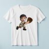 Custom Baseball Fielder Cream Pinstripe Face Cutout – T-shirt Custom Baseball Fielder Cream Pinstripe Face Cutout shown on a T-shirt mockup