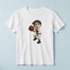 Custom Baseball Fielder in Catching Pose Face Cutout – T-shirt Custom Baseball Fielder in Catching Pose Face Cutout shown on a T-shirt mockup