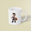 Custom Purple Number 7 Basketball Dribbler Face Cutout – Mug Custom Purple Number 7 Basketball Dribbler Face Cutout shown on a mug mockup