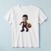 Custom Purple Number 7 Basketball Dribbler Face Cutout – T-shirt Custom Purple Number 7 Basketball Dribbler Face Cutout shown on a T-shirt mockup