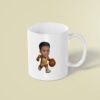Custom Gold Number 5 Basketball Dribbler Face Cutout – Mug Custom Gold Number 5 Basketball Dribbler Face Cutout shown on a mug mockup