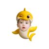 Custom Yellow Baby Shark Costume Face Cutout – Original Custom Yellow Baby Shark Costume Face Cutout design preview