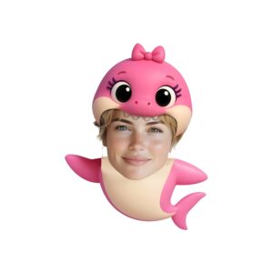 Custom Pink Bow Shark Costume Face Cutout – Original Custom Pink Bow Shark Costume Face Cutout design preview