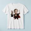 Custom Magician with Rabbit Face Cutout – T-shirt Custom Magician with Rabbit Face Cutout shown on a T-shirt mockup