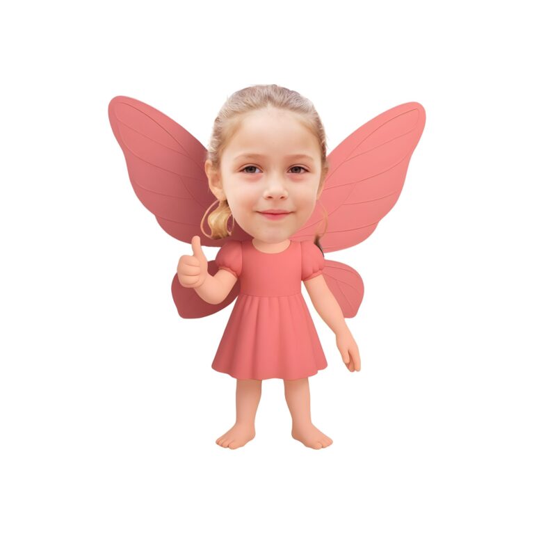Custom Pink Wand Fairy Face Cutout – Original Custom Pink Wand Fairy Face Cutout design preview