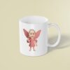Custom Pink Wand Fairy Face Cutout – Mug Custom Pink Wand Fairy Face Cutout shown on a mug mockup