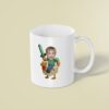 Custom Pixel Miner Riding a Chicken Face Cutout – Mug Custom Pixel Miner Riding a Chicken Face Cutout shown on a mug mockup