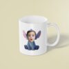 Custom Seated Blue Alien Costume Face Cutout – Mug Custom Seated Blue Alien Costume Face Cutout shown on a mug mockup