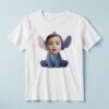 Custom Seated Blue Alien Costume Face Cutout – T-shirt Custom Seated Blue Alien Costume Face Cutout shown on a T-shirt mockup