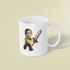Custom Pixel Adventurer with Gray Sword Face Cutout – Mug Custom Pixel Adventurer with Gray Sword Face Cutout shown on a mug mockup