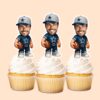 Custom Navy Star-Logo Football Player Face Cutout – Cupcake Topper Custom Navy Star-Logo Football Player Face Cutout shown on a cupcake topper mockup